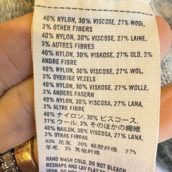 VTG Abercrombie Fitch Y2K small wool sequin waterfall crop vest bling grunge got - Picture 7 of 9